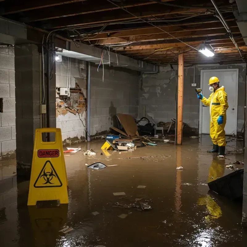 Flooded Basement Electrical Hazard in Crow Wing County, MN Property